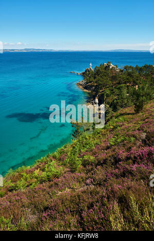 Pointe de Saint Hernot Morgat Crozon Penisola Finistere Bretagna Francia. Foto Stock