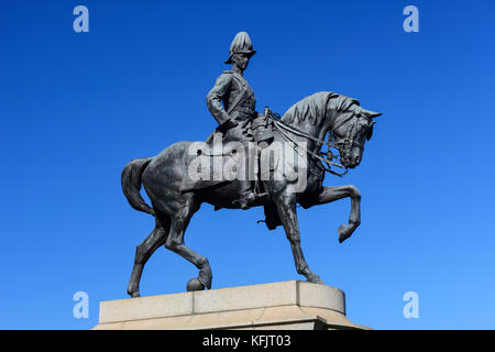 Statua equestre in bronzo di lord hopetoun, primo governatore generale di Australia, all'interno del re nel Domain Park di Melbourne, Victoria, Australia Foto Stock