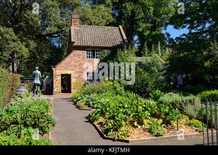 I cuochi' cottage in giardini fitzroy a Melbourne, Victoria, Australia Foto Stock