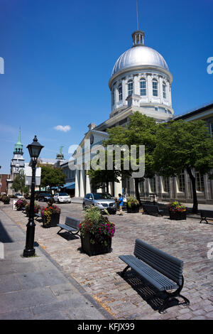 Mercato di Bonsecours, rue Saint-paul, la Vecchia Montreal, Quebec, Canada Foto Stock