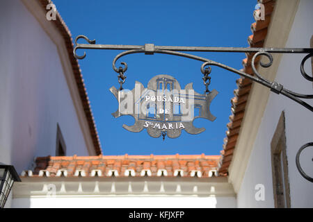 Hotel Pousada de Sta. Maria, Marvao, Alentejo, Portogallo Foto Stock