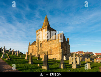 Chiesa di St Monans sulla Neuk orientale di Fife in Scozia, Regno Unito Foto Stock