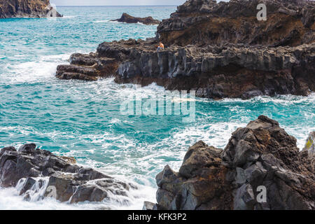 Costa rocciosa. Foto Stock
