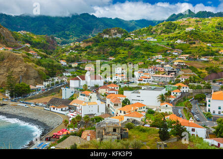 Porto da Cruz. madeira, portogallo, Europa. Foto Stock