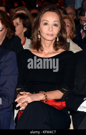 Isabel Preysler durante la celebrazione del 25° anniversario del Museo Nazionale Thyssen-Bornemisza di Madrid lunedì 30 ottobre 2017-. Crediti: Gtres Información más Comuniación on line, S.L./Alamy Live News Foto Stock