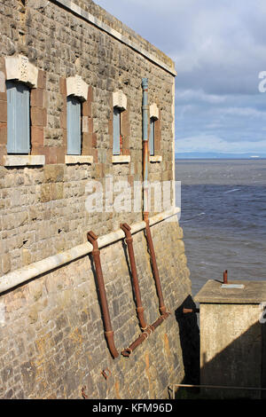 Dismessi brean giù fort in Inghilterra, somerset Foto Stock