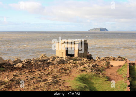 Dismessi brean giù fort in Inghilterra, somerset Foto Stock