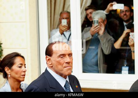 Silvio Berlusconi in convenzione organizated da epp popolo europeo partito a Fiuggi Italia, 17/09/2017 il credito © remo casilli/sintesi/stock alamy phot Foto Stock