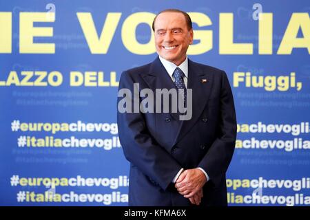 Silvio Berlusconi in convenzione organizated da epp popolo europeo partito a Fiuggi Italia, 17/09/2017 il credito © remo casilli/sintesi/stock alamy phot Foto Stock