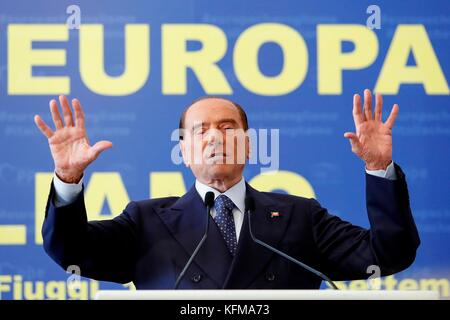 Silvio Berlusconi in convenzione organizated da epp popolo europeo partito a Fiuggi Italia, 17/09/2017 il credito © remo casilli/sintesi/stock alamy phot Foto Stock