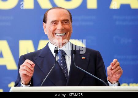 Silvio Berlusconi in convenzione organizated da epp popolo europeo partito a Fiuggi Italia, 17/09/2017 il credito © remo casilli/sintesi/stock alamy phot Foto Stock