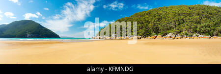 Sealers Cove Beach panorama nel Wilsons Promontory National Park, Victoria, Australia Foto Stock