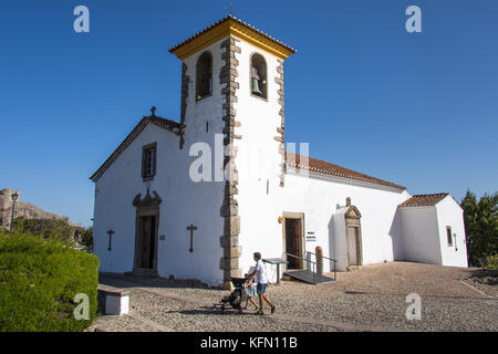 Marvão Museo municipale e Igreja de Sao Tiago Chiesa, Portogallo Foto Stock