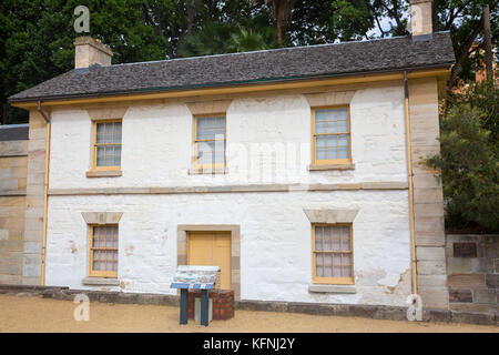 Cadmans Cottage, intitolato a Giovanni Cadman, la seconda più antica superstite edificio residenziale di Sydney è stata costruita nel 1816 , Le rocce,Sydney , Australia Foto Stock