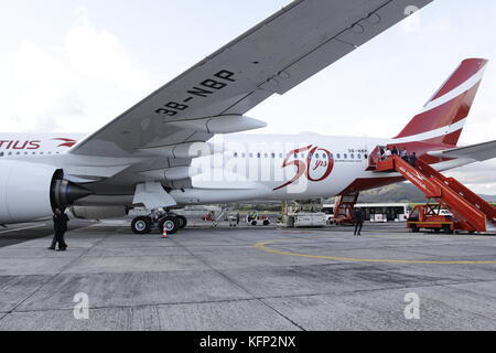Airbus A350-900, il nuovo velivolo di punta di Air Mauritius Foto Stock
