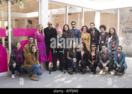 Roma, Italia. 31 ott 2017. Roma, Italia. 31 ott 2017. Dakota Fanning frequentando il photocall di Si prega di Stand By durante il XII Roma Film Fest Credito: Silvia Gerbino/Alamy Live News Foto Stock