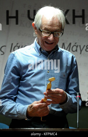 Atene, Grecia. 31 ottobre 2017. Il regista britannico KEN LOACH premiato durante il 30° Panorama del Cinema europeo. 31 ottobre 2017. Crediti: Aristidis Vafeiadakis/ZUMA Wire/Alamy Live News Foto Stock