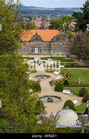 Stadtanschung von Dienstleiten im Bereich Foto Stock