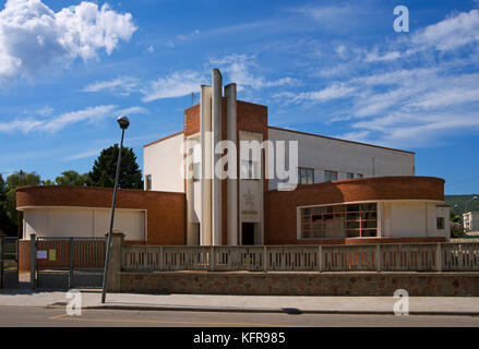 La scuola primaria,(1935) razionalismo italiano, Fertilia, Sardegna, Italia Foto Stock
