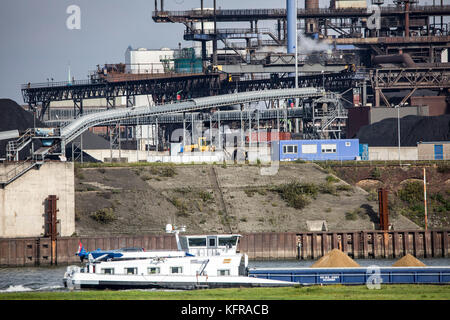 Porte di Duisburg, rheinkai nord, porto esterno, sul Reno, Duisburg, Foto Stock