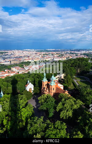 Chiesa di San Lorenzo da dientzerhofer, Praga, Repubblica ceca Foto Stock