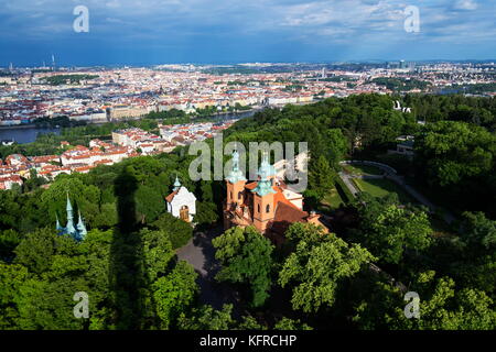 Chiesa di San Lorenzo da dientzerhofer, Praga, Repubblica ceca Foto Stock