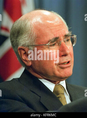 Il Primo Ministro australiano John Howard Foto Stock