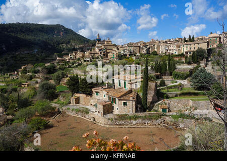 Vista su valldemosa in Maiorca Foto Stock