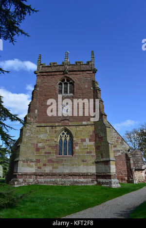 Chiesa di San Pietro a Cound, Shropshire, Inghilterra, regno unito Foto Stock