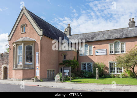 Wells & Mendip Museum, Cattedrale verde, pozzi, Somerset, Inghilterra, Regno Unito Foto Stock