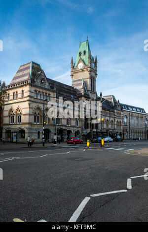 La Guildhall a Broadway nel centro della città, Winchester, Hampshire, Inghilterra, Regno Unito Foto Stock