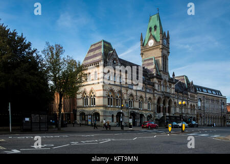 La Guildhall a Broadway nel centro della città, Winchester, Hampshire, Inghilterra, Regno Unito Foto Stock