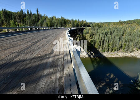 Ponte Di Kiskatinaw, Dawson Creek, British Columbia, Canada, Alcan, Alaska Highway, Foto Stock