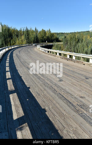 Ponte Di Kiskatinaw, Dawson Creek, British Columbia, Canada, Alcan, Alaska Highway, Foto Stock