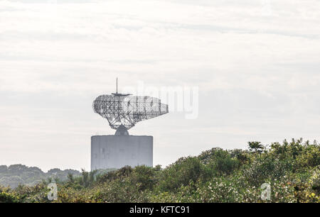 Torre del radar in montuak ny Foto Stock