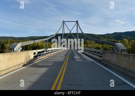 Liard river bridge, British Columbia, Canada Foto Stock