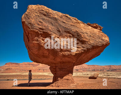 Balanced Rocks, Near Lees Ferry, Glen Canyon National Recreation Area, Arizona, Stati Uniti Foto Stock