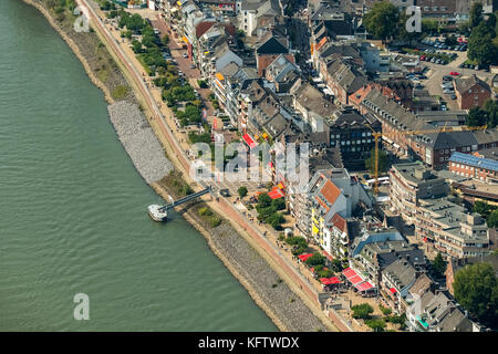 Promenade del Reno, Reno, Emmerich, basso Reno, Renania settentrionale-Vestfalia, Germania, Europa, Aerial View, Aerial, Fotografia aerea, Fotografia aerea, N Foto Stock