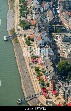 Promenade del Reno, Reno, Emmerich, basso Reno, Renania settentrionale-Vestfalia, Germania, Europa, Aerial View, Aerial, Fotografia aerea, Fotografia aerea, N Foto Stock