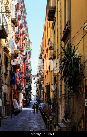 Quartieri Spagnoli a Napoli, Italia Foto Stock