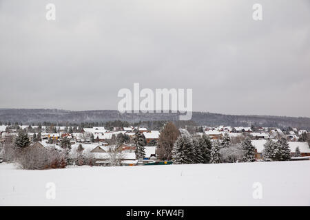 Blick auf siptenfelde im inverno Foto Stock