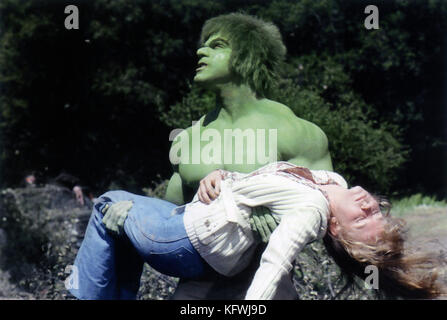 L'INCREDIBILE SERIE televisiva UNIVERSALE HULK 1978-1982 con Lou Ferrigno Foto Stock