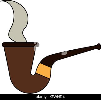 Tubo di fumare immagine dell'icona illustrazione vettoriale design Illustrazione Vettoriale