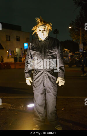 Los Angeles, Stati Uniti d'America. 31 ott 2017. evento speciale - west hollywood halloween carnaval il Ott 31, 2017 a West Hollywood e Los Angeles, california, Stati Uniti credit: kit chon leong/alamy live news Foto Stock