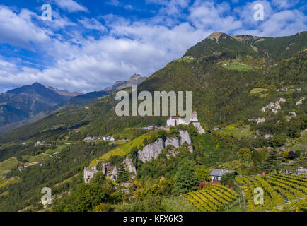 Castel Tirolo presso Merano, Italia Foto Stock