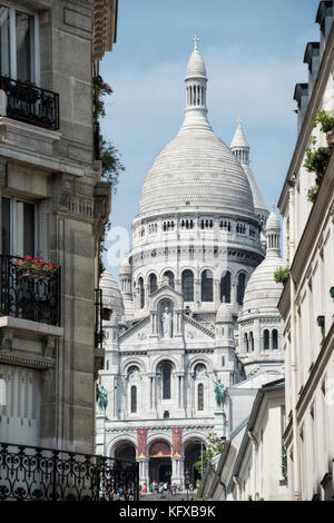 Cattedrale Sacre Coeur a Parigi Foto Stock