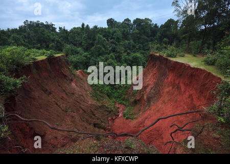 Erosione rendendo di una valle Foto Stock