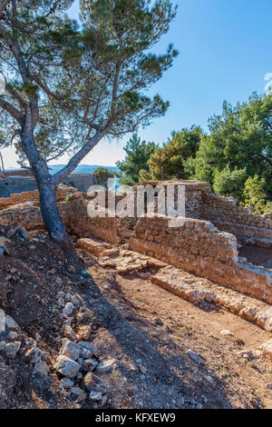 Fortezza di San Giovanni, Šibenik, Šibensko-Kninska, Dalmazia, Croazia, Europa. Foto Stock