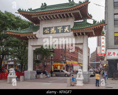 Chinatown a Boston, Massachusetts, Stati Uniti Foto Stock