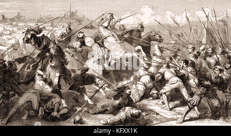 Le truppe del papa Giulio II assediava Bologna, 1506 Foto Stock